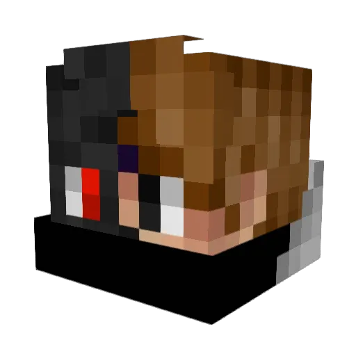 CommonPvP Minecraft avatar head, 3D render