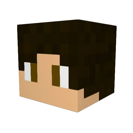 Commonjar Minecraft avatar head, 3D render