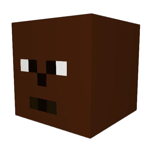 CommuneOfPotatos Minecraft avatar head, 3D render