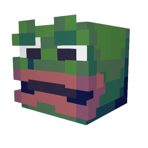 CommunistIdiot Minecraft avatar head, 3D render