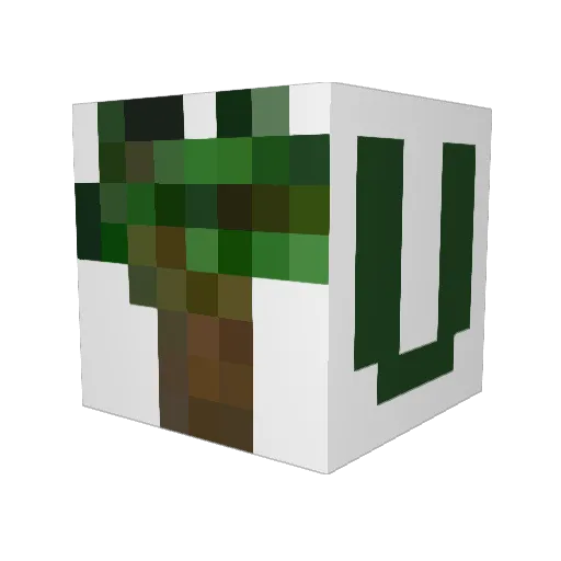 CommunityRealm Minecraft avatar head, 3D render