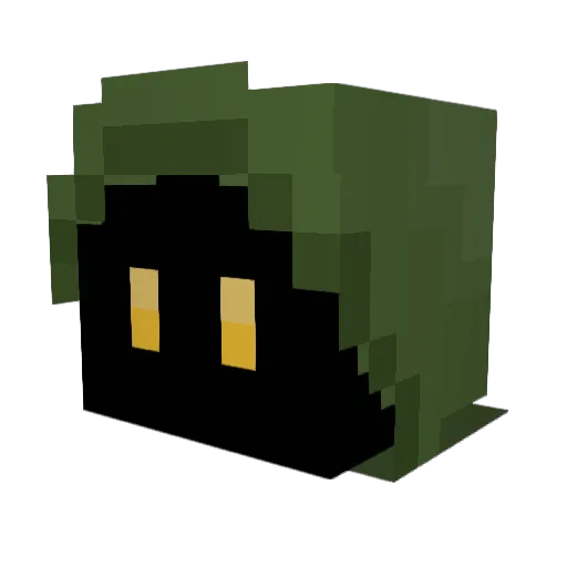 CompMint Minecraft avatar head, 3D render