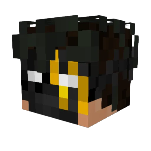 CompaUrus Minecraft avatar head, 3D render