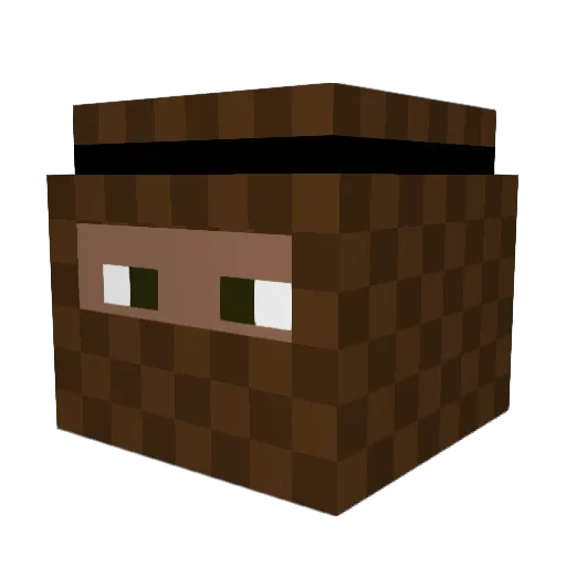 Compact_Jackal Minecraft avatar head, 3D render