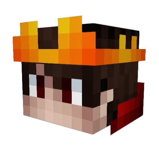 Compay Minecraft avatar head, 3D render
