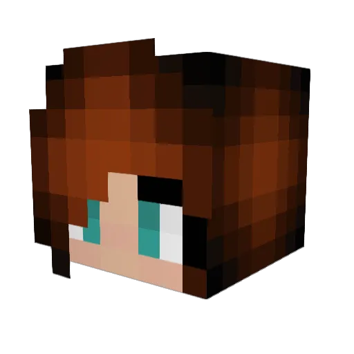 CompleteChaos21 Minecraft avatar head, 3D render