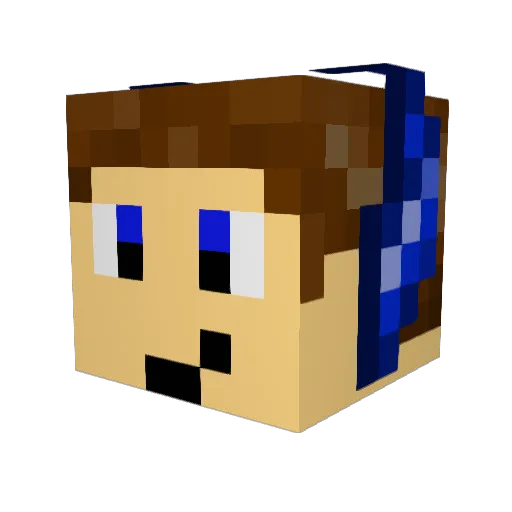 CompleteMCer Minecraft avatar head, 3D render