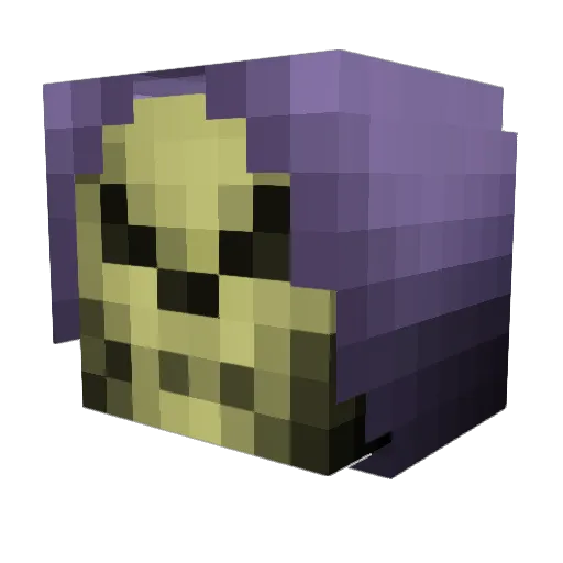 CompletedCorn Minecraft avatar head, 3D render