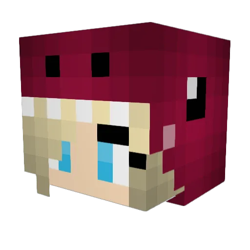 ComplexBear Minecraft avatar head, 3D render