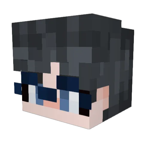 ComposerRL Minecraft avatar head, 3D render