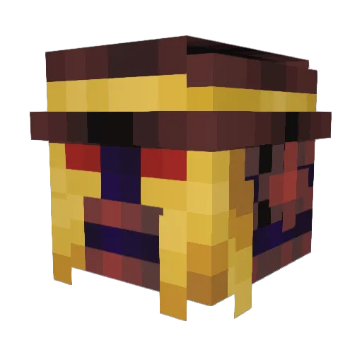 Comprei_Alimento Minecraft avatar head, 3D render