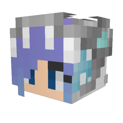 Compsons Minecraft avatar head, 3D render