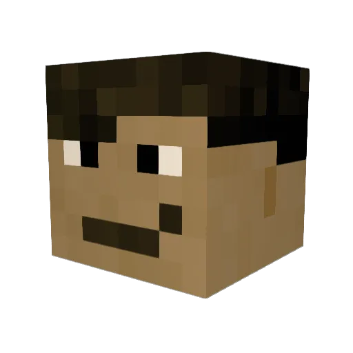 CompuGuy_ Minecraft avatar head, 3D render