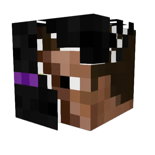 Compute11 Minecraft avatar head, 3D render