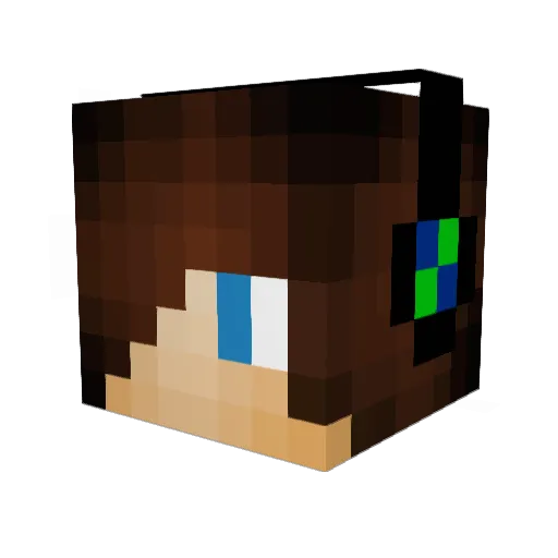 ComputerPro200 Minecraft avatar head, 3D render