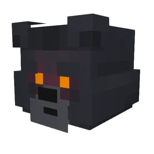ComputerSpel Minecraft avatar head, 3D render