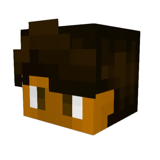 Computerklutz Minecraft avatar head, 3D render