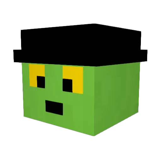 CompyCraft Minecraft avatar head, 3D render