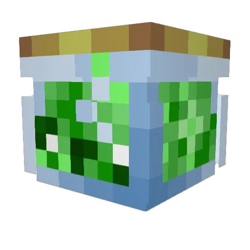 Comqote Minecraft avatar head, 3D render