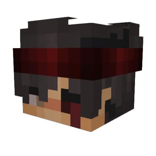 Comrade Minecraft avatar head, 3D render