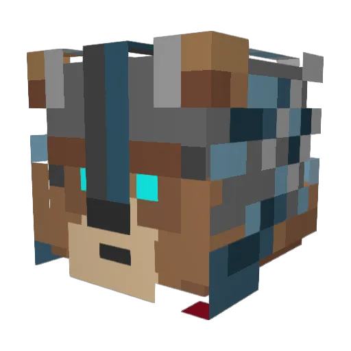 ComradeCurrivan Minecraft avatar head, 3D render