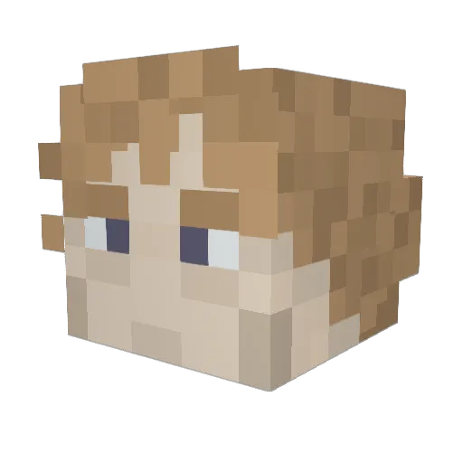 ComradeLafayette Minecraft avatar head, 3D render