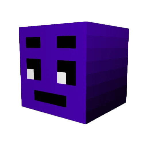 ComradeYuutovec Minecraft avatar head, 3D render