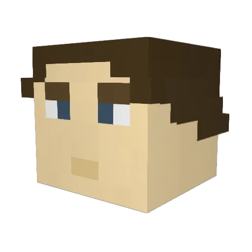 Comrade_Aleksa Minecraft avatar head, 3D render