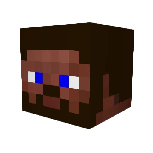 Comrade_Craft Minecraft avatar head, 3D render