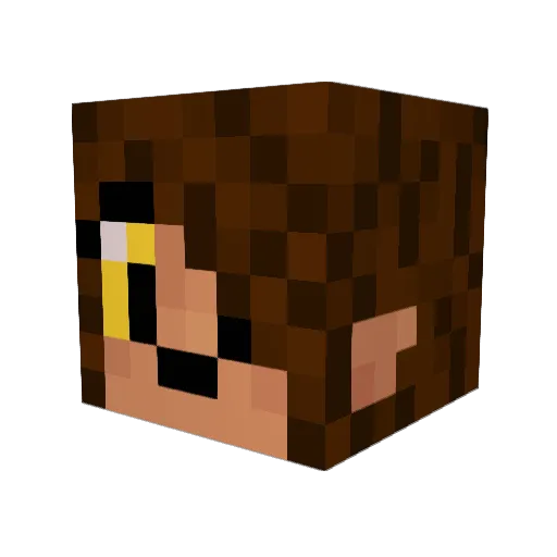 Comrade_Crystal Minecraft avatar head, 3D render