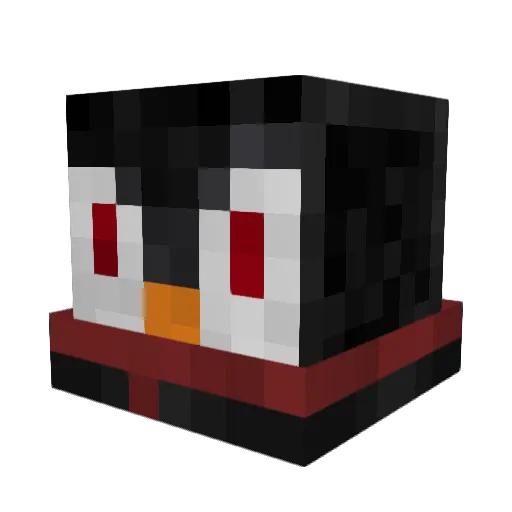 Comrade_Pinguin Minecraft avatar head, 3D render