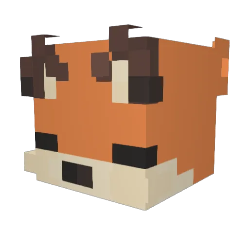 Comrade_Val Minecraft avatar head, 3D render