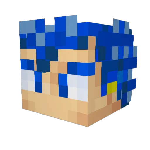 Comy1312 Minecraft avatar head, 3D render