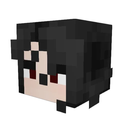 Comythe Minecraft avatar head, 3D render