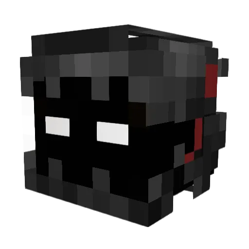 ConDema Minecraft avatar head, 3D render