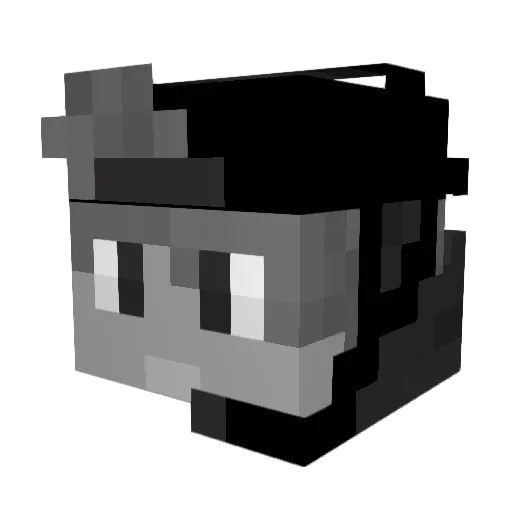 ConDenzed Minecraft avatar head, 3D render