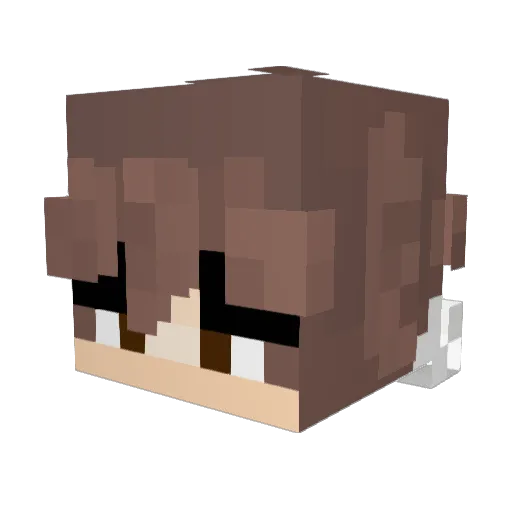 ConDexc Minecraft avatar head, 3D render