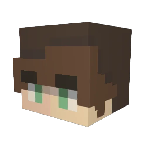 ConDreem Minecraft avatar head, 3D render
