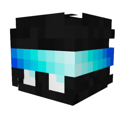 ConPixle Minecraft avatar head, 3D render