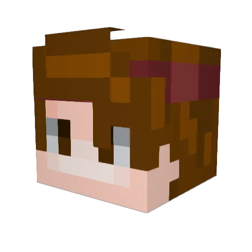 ConShuffle_ Minecraft avatar head, 3D render