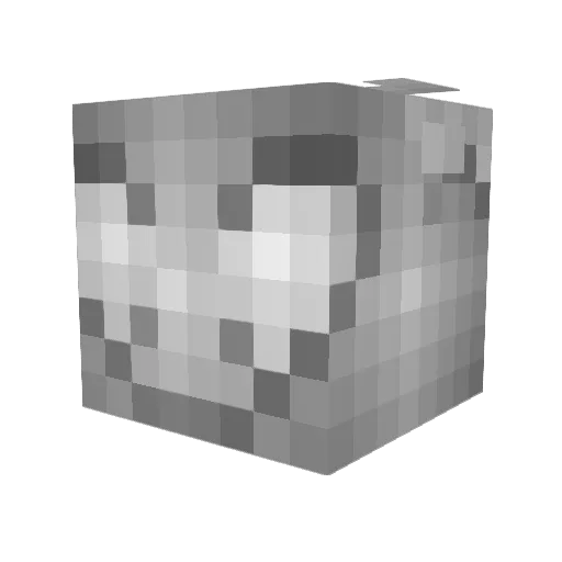 Con_Fox Minecraft avatar head, 3D render