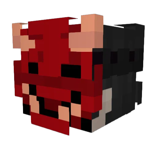 Con_Leche Minecraft avatar head, 3D render