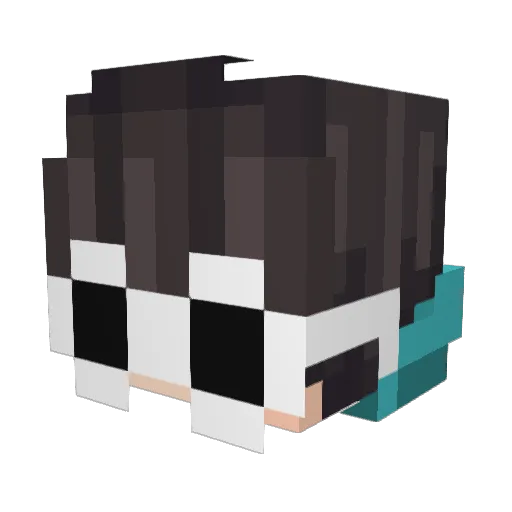 Con_Man18 Minecraft avatar head, 3D render