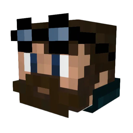 Con_Nauseam Minecraft avatar head, 3D render