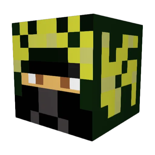 Con_Queso_ Minecraft avatar head, 3D render