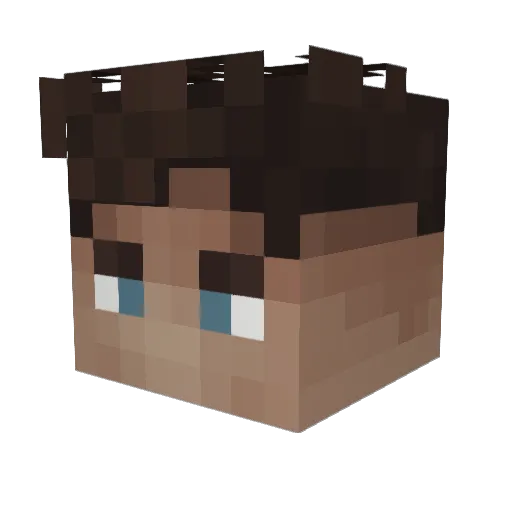 Conahh Minecraft avatar head, 3D render