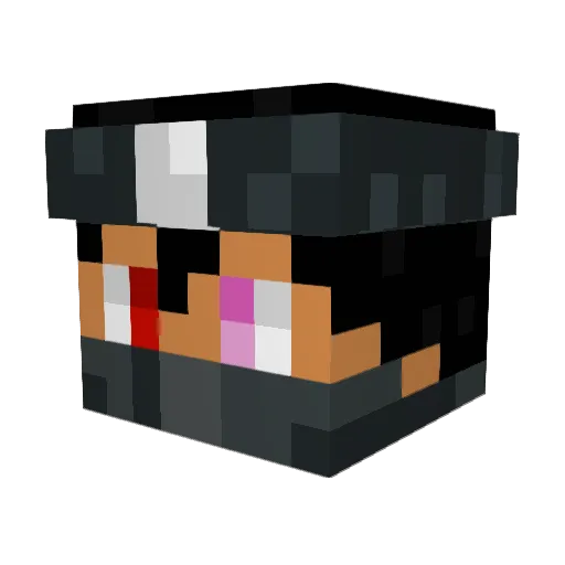 Conair2001 Minecraft avatar head, 3D render