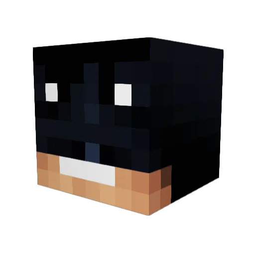 Conan1100 Minecraft avatar head, 3D render