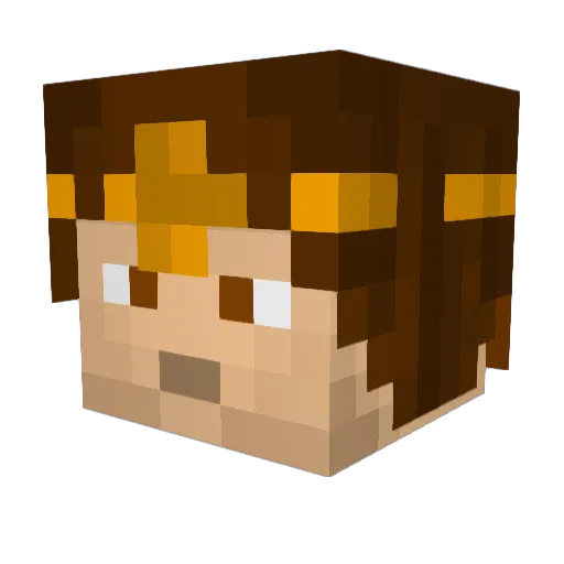 Conan1981m Minecraft avatar head, 3D render