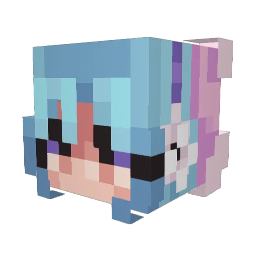 Conan444 Minecraft avatar head, 3D render